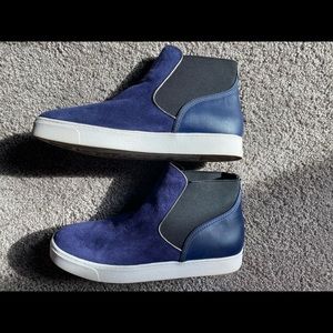Sam Edelman leather/suede slip on high tops